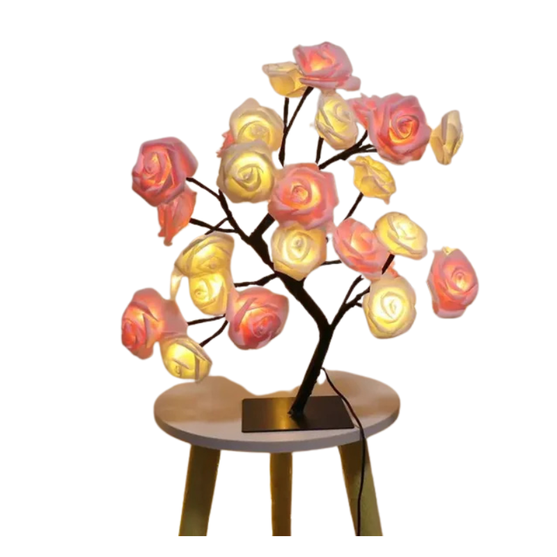 EnchantedGlow | Zauberhafte LED-Baumlampe mit Blütenzweigen