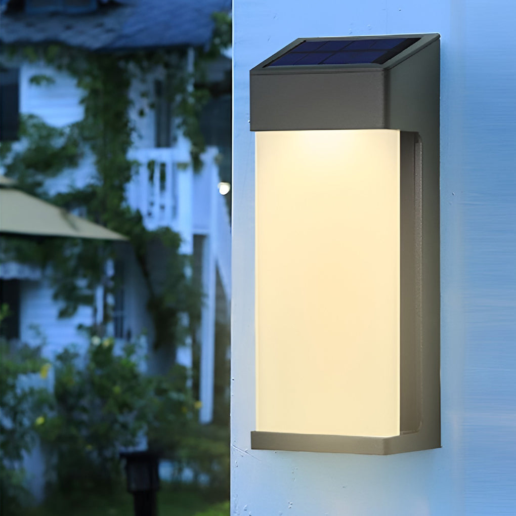 SolarNoir | Solar Wandleuchte Duo mit warmweißem Licht