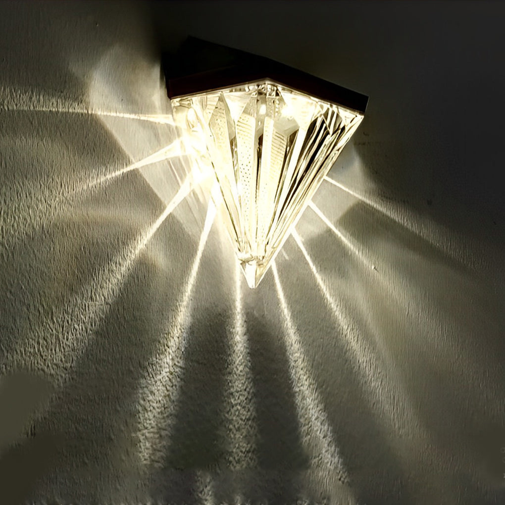 PrismLux | Geometrische Solar-Wandleuchte