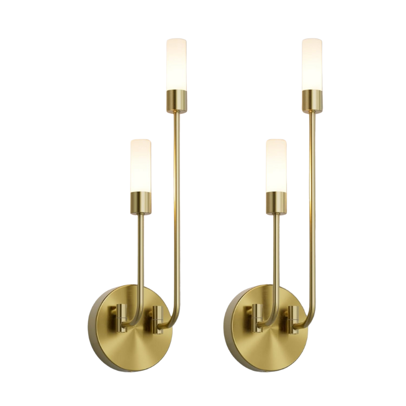 DovaVerve | Goldene LED-Wandleuchte mit Doppellicht