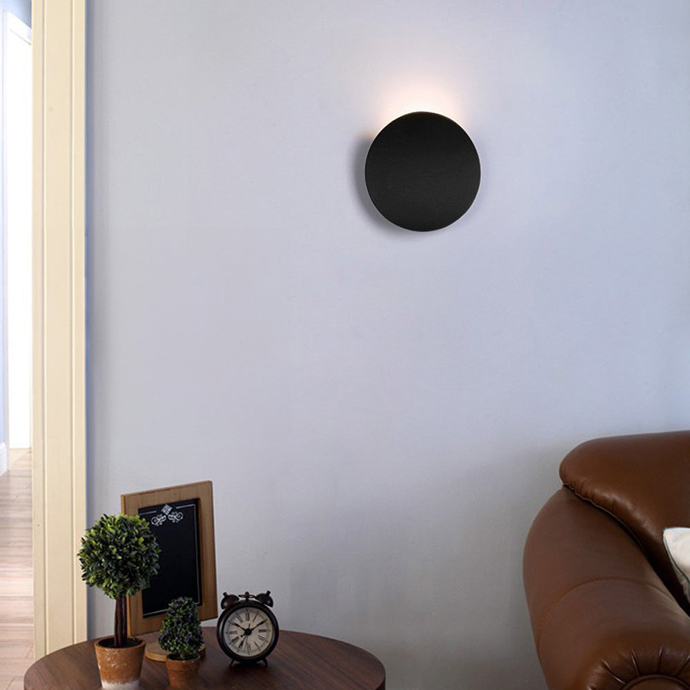 AluDisc | Minimalistische LED-Wandleuchte aus Aluminium