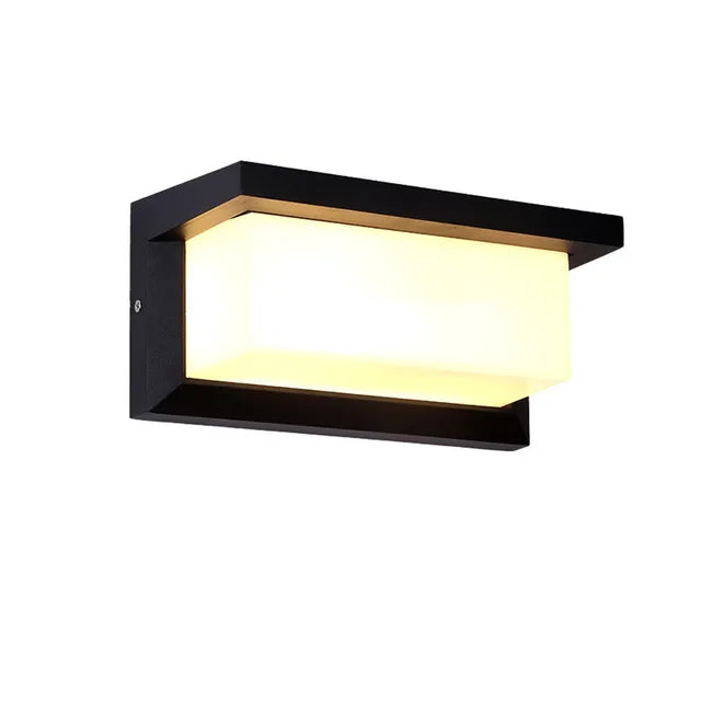 NoirArc | LED Außenwandleuchte in Schwarz