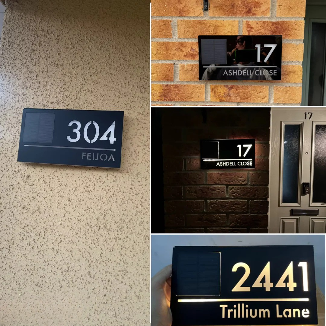 Lumino | Solar Hausnummernschild