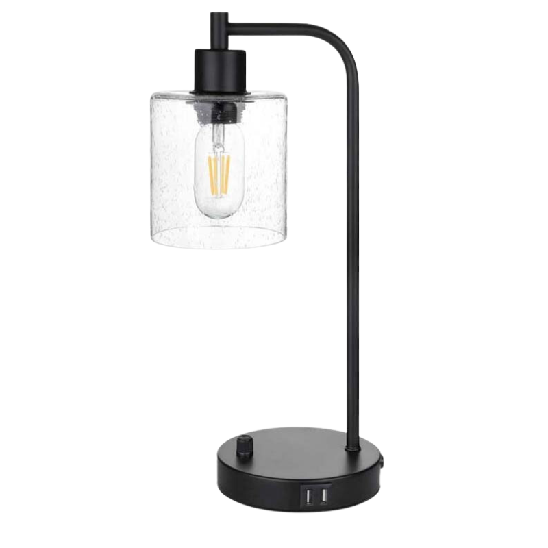 UrbanForge | Industrielle Tischleuchte mit USB-Anschluss