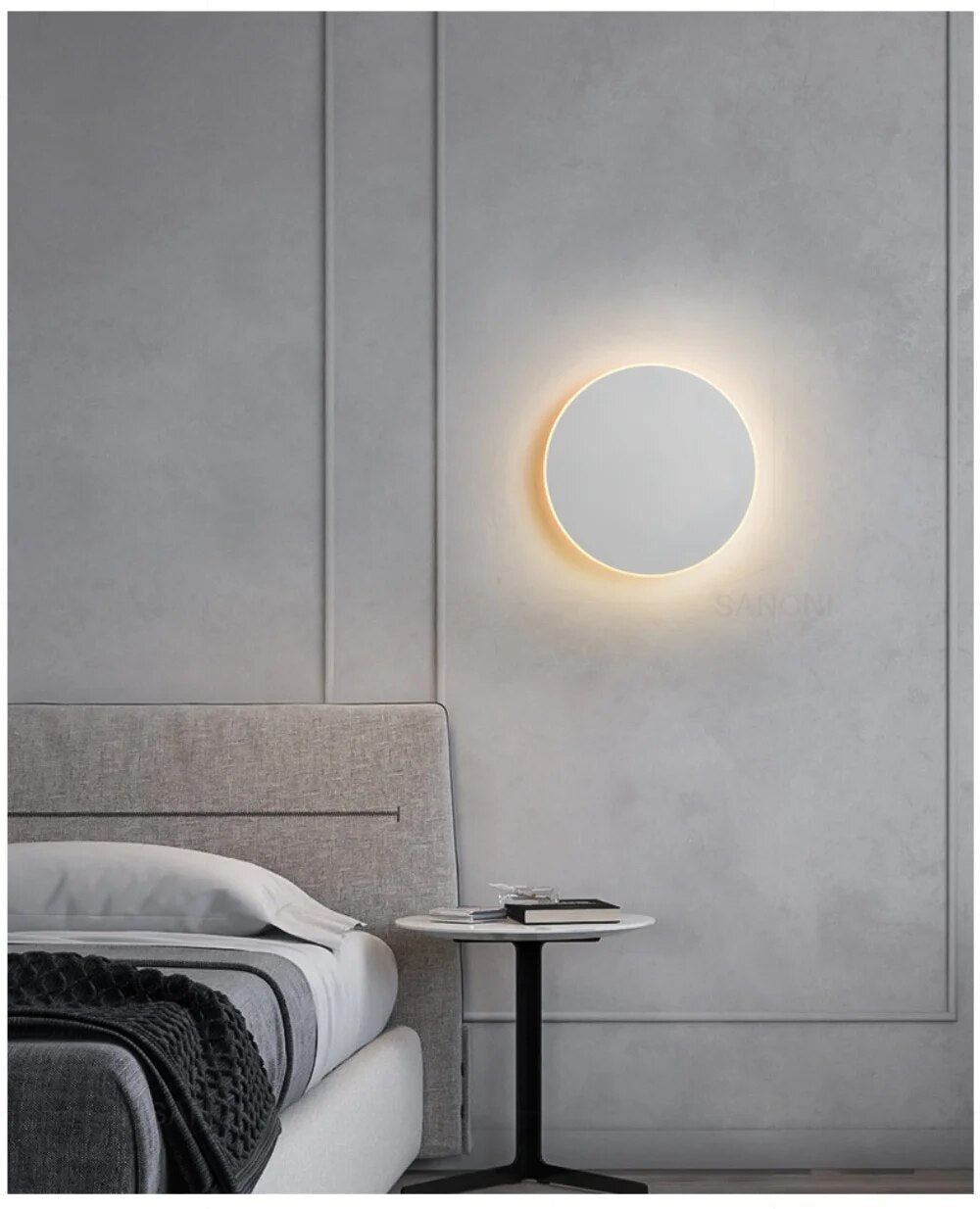 Ringspur | Runde LED-Wandleuchte mit sanftem Lichtring