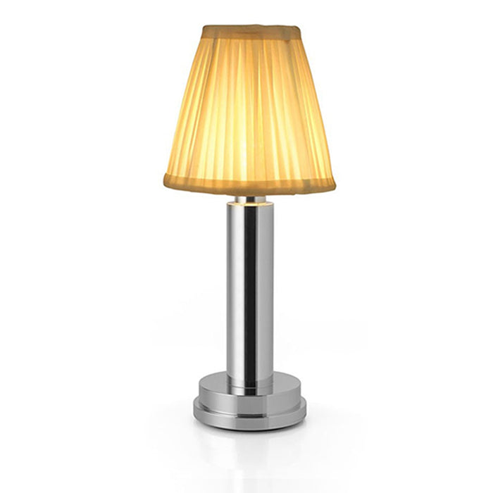 VelloGlow | Kabellose LED-Tischlampe mit Stoffschirm