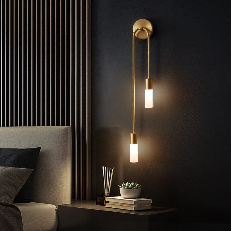 DovaVerve | Goldene LED-Wandleuchte mit Doppellicht