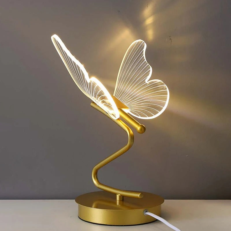 ButterflyLux | Elegante LED-Tischleuchte im Schmetterlingsdesign