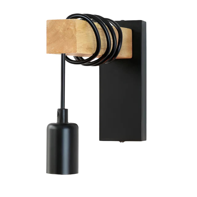 OakForge | Wandleuchte aus Holz & Metall