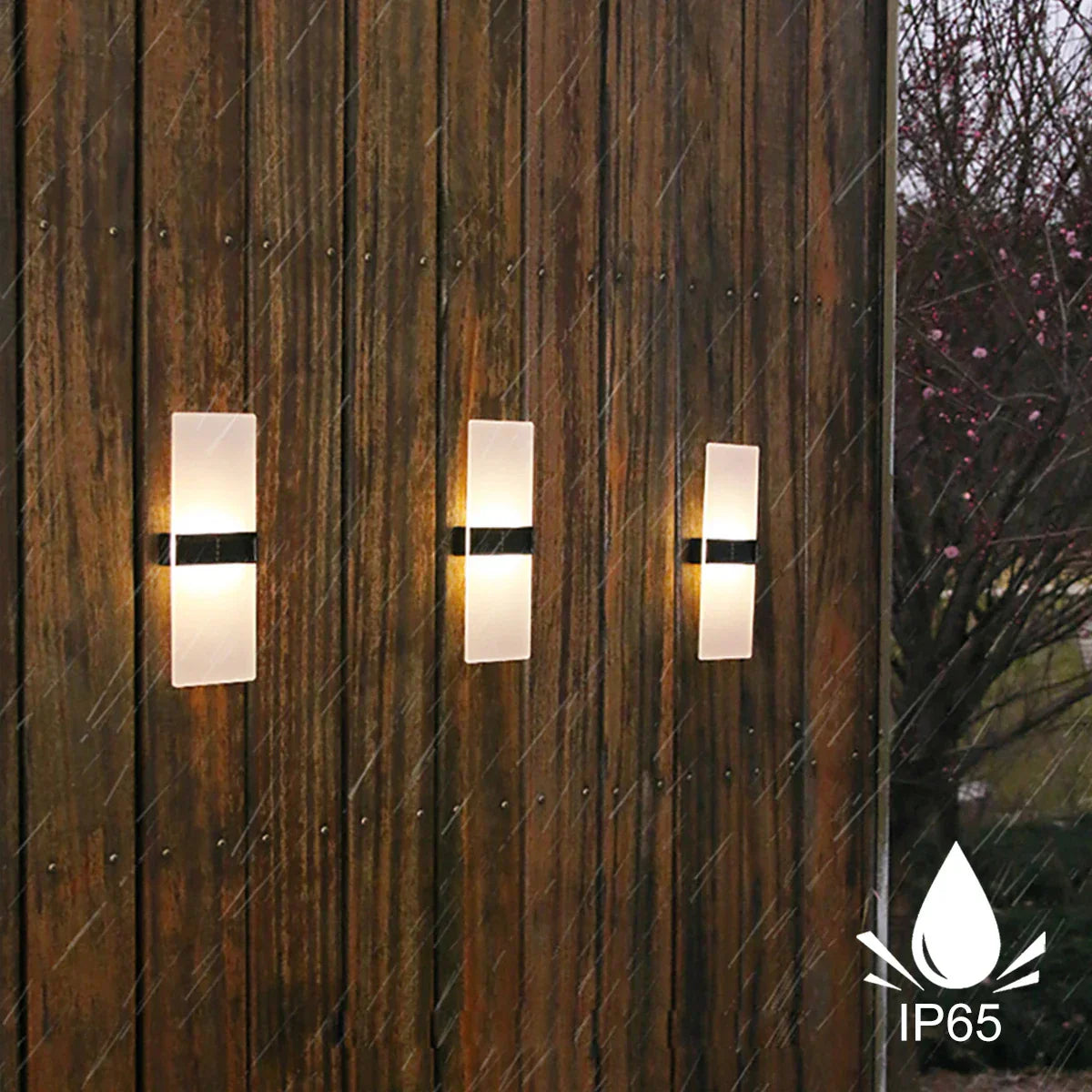 PyraRidge | Solar-LED-Wandleuchte für den Außenbereich