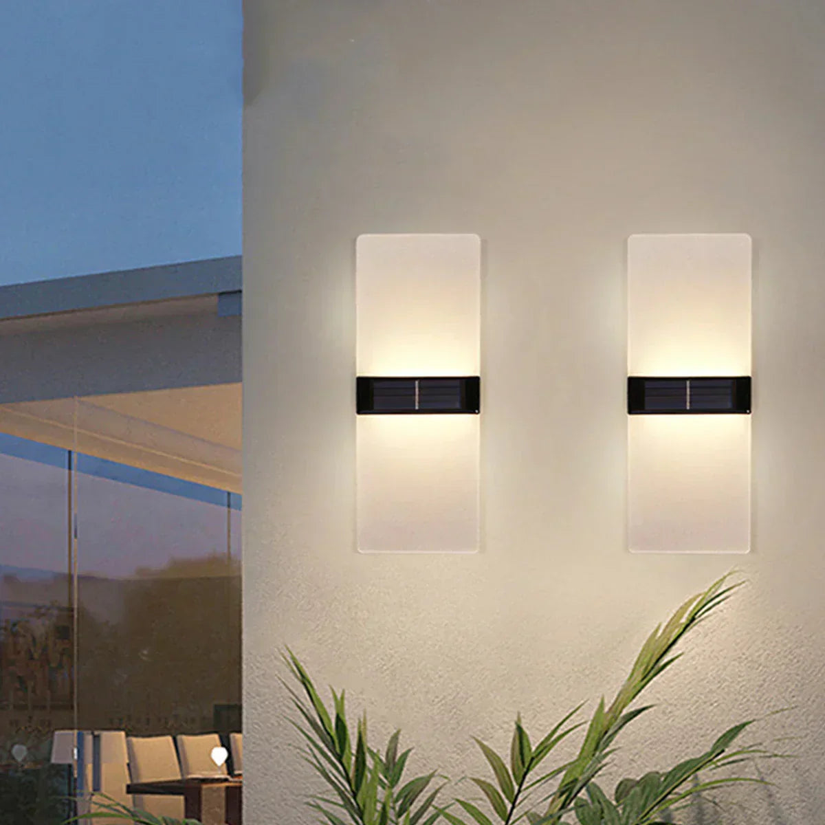 PyraRidge | Solar-LED-Wandleuchte für den Außenbereich