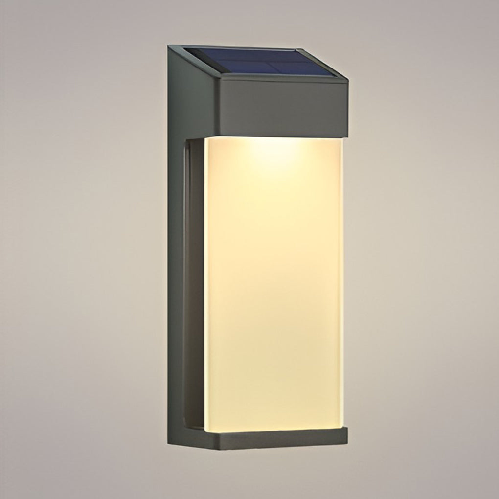 SolarNoir | Solar Wandleuchte Duo mit warmweißem Licht