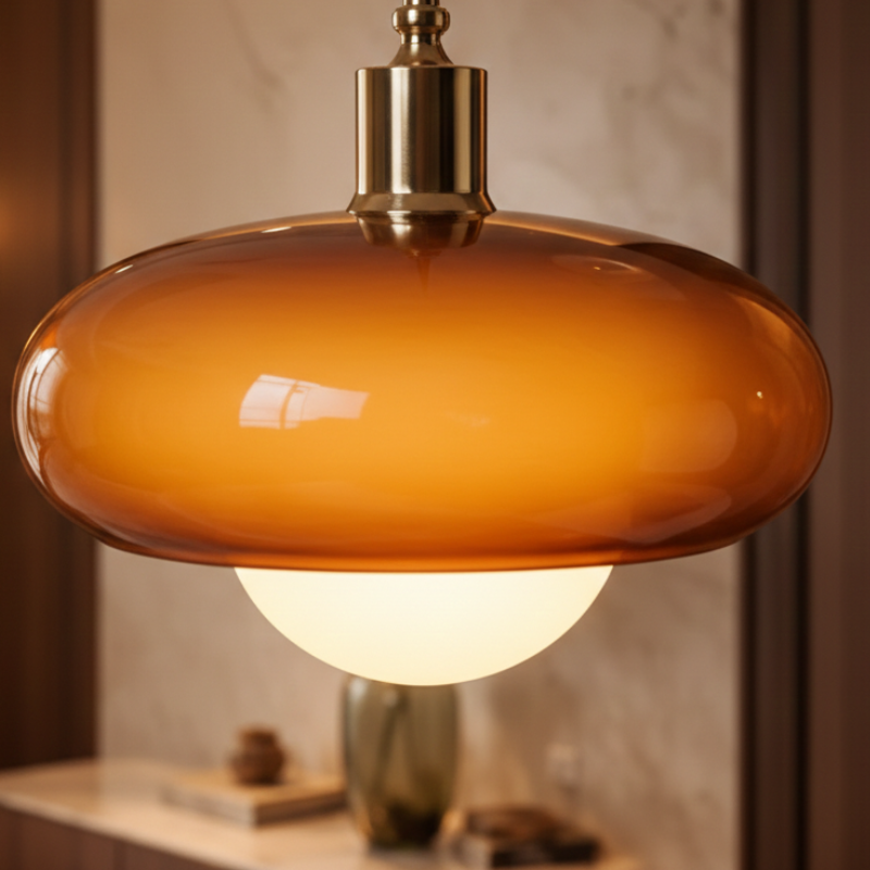 CoffeeGlow | Bauhaus Pendelleuchte in Kaffeefarben