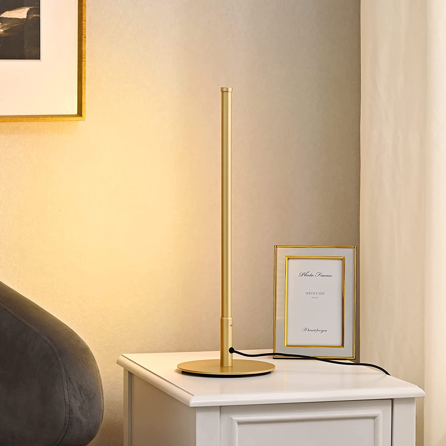 AureaGold | Elegante LED-Tischlampe mit Touch-Dimmer