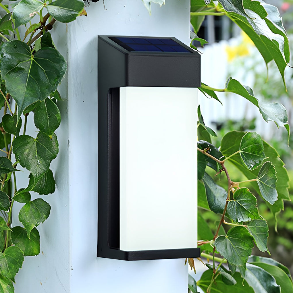 SolarNoir | Solar Wandleuchte Duo mit warmweißem Licht