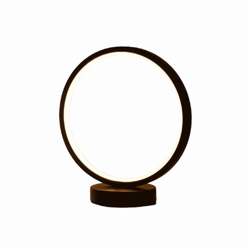 PerlaVerve | Elegante Beistelltischlampe mit Glasschirm