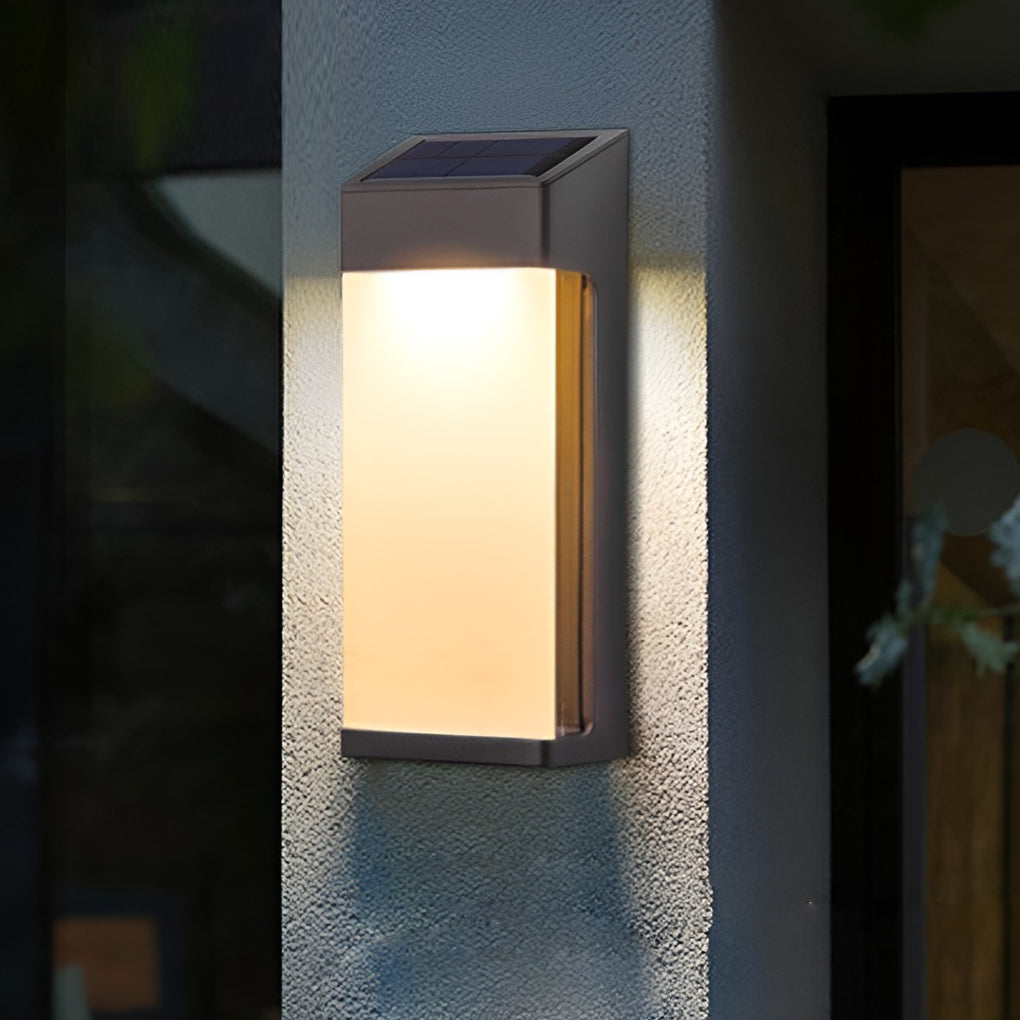 SolarNoir | Solar Wandleuchte Duo mit warmweißem Licht