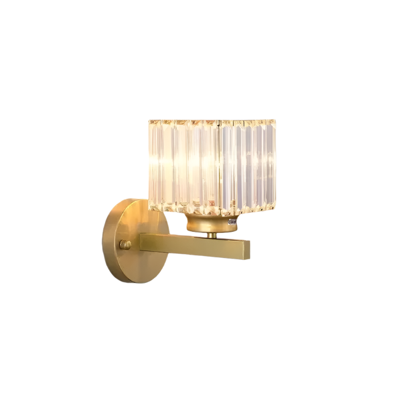CrystalGlanz | LED-Wandleuchte mit Kristallakzent