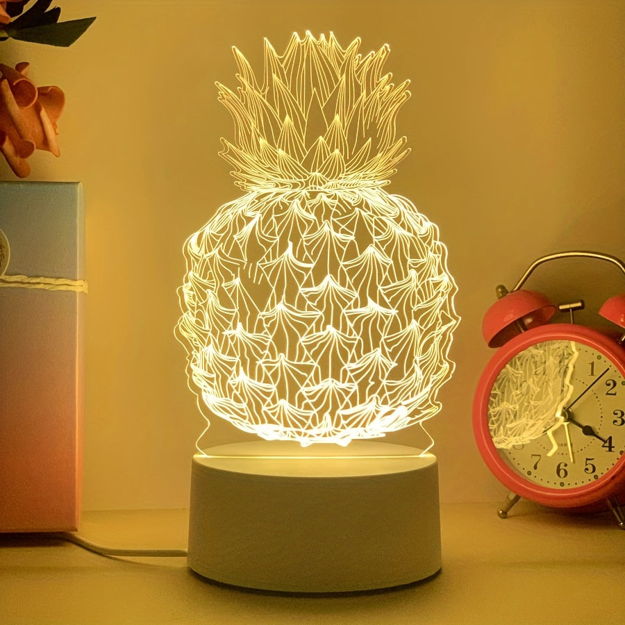 AnanasGlow | 3D-Ananas LED-Nachtlicht