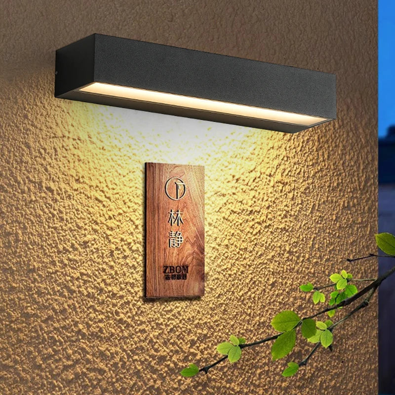 GlowEdge | LED Außenwandleuchte mit wählbarer Lichtfarbe