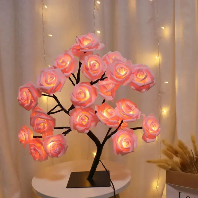 EnchantedGlow | Zauberhafte LED-Baumlampe mit Blütenzweigen