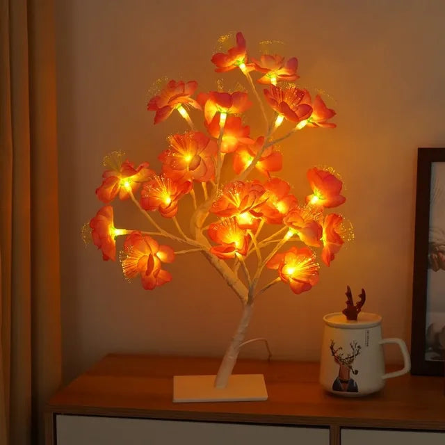 EnchantedGlow | Zauberhafte LED-Baumlampe mit Blütenzweigen