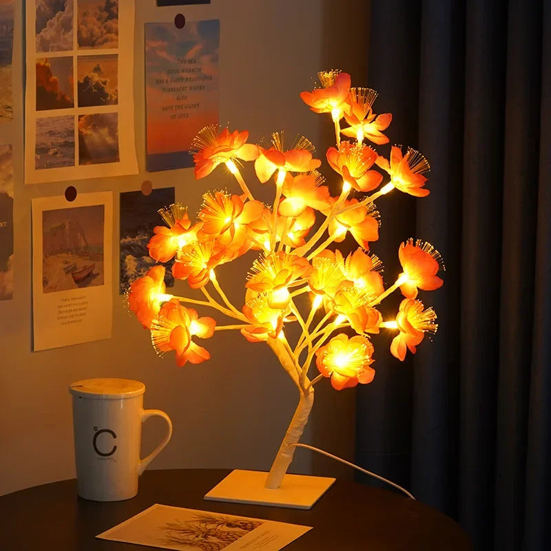 EnchantedGlow | Zauberhafte LED-Baumlampe mit Blütenzweigen