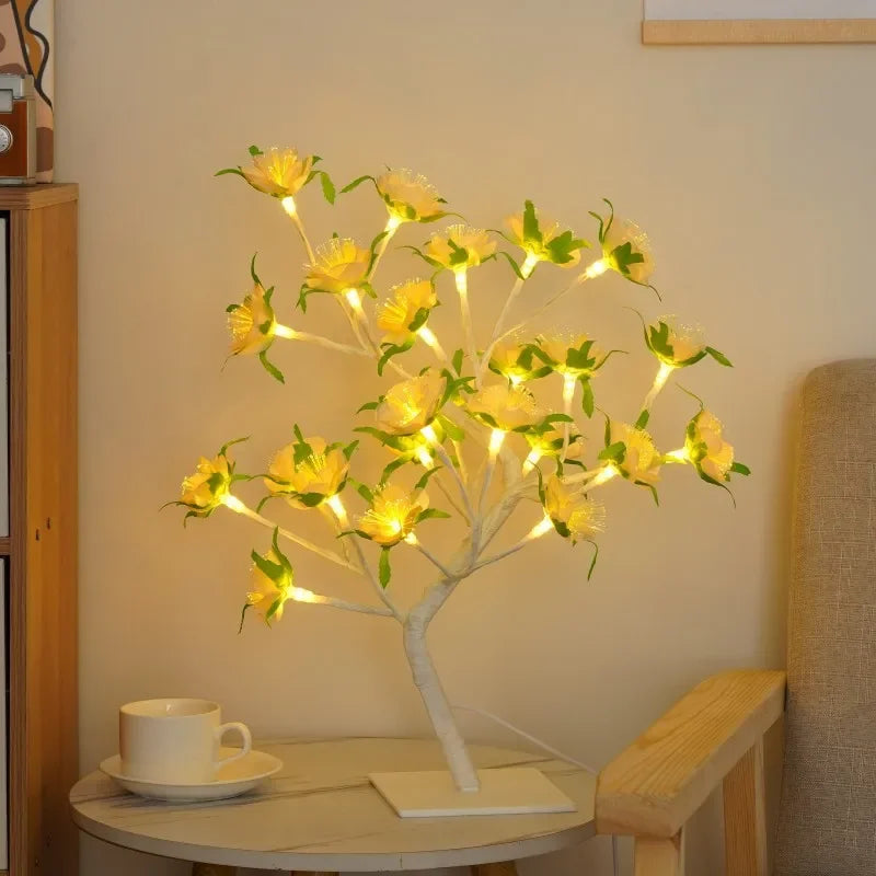 EnchantedGlow | Zauberhafte LED-Baumlampe mit Blütenzweigen