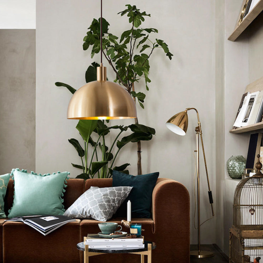 AureaDome | Messing-Pendelleuchte im Mid-Century-Stil