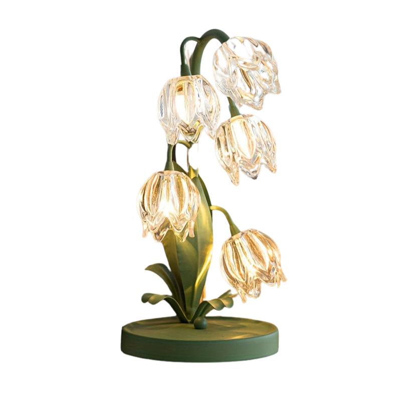 Bloomora | Art Deco LED-Tischleuchte mit Blumendesign