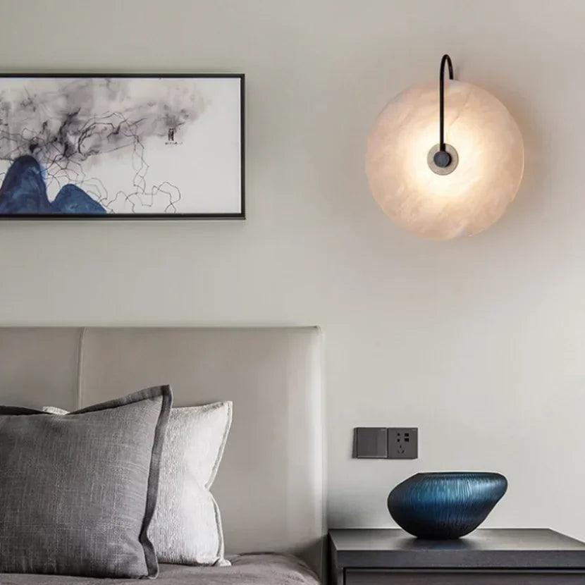 Marmoluce | Elegante LED-Wandleuchte mit Marmor-Design