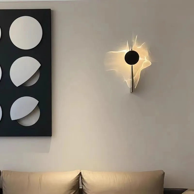 GlintWave | Drehbare LED-Wandleuchte mit Wellendesign