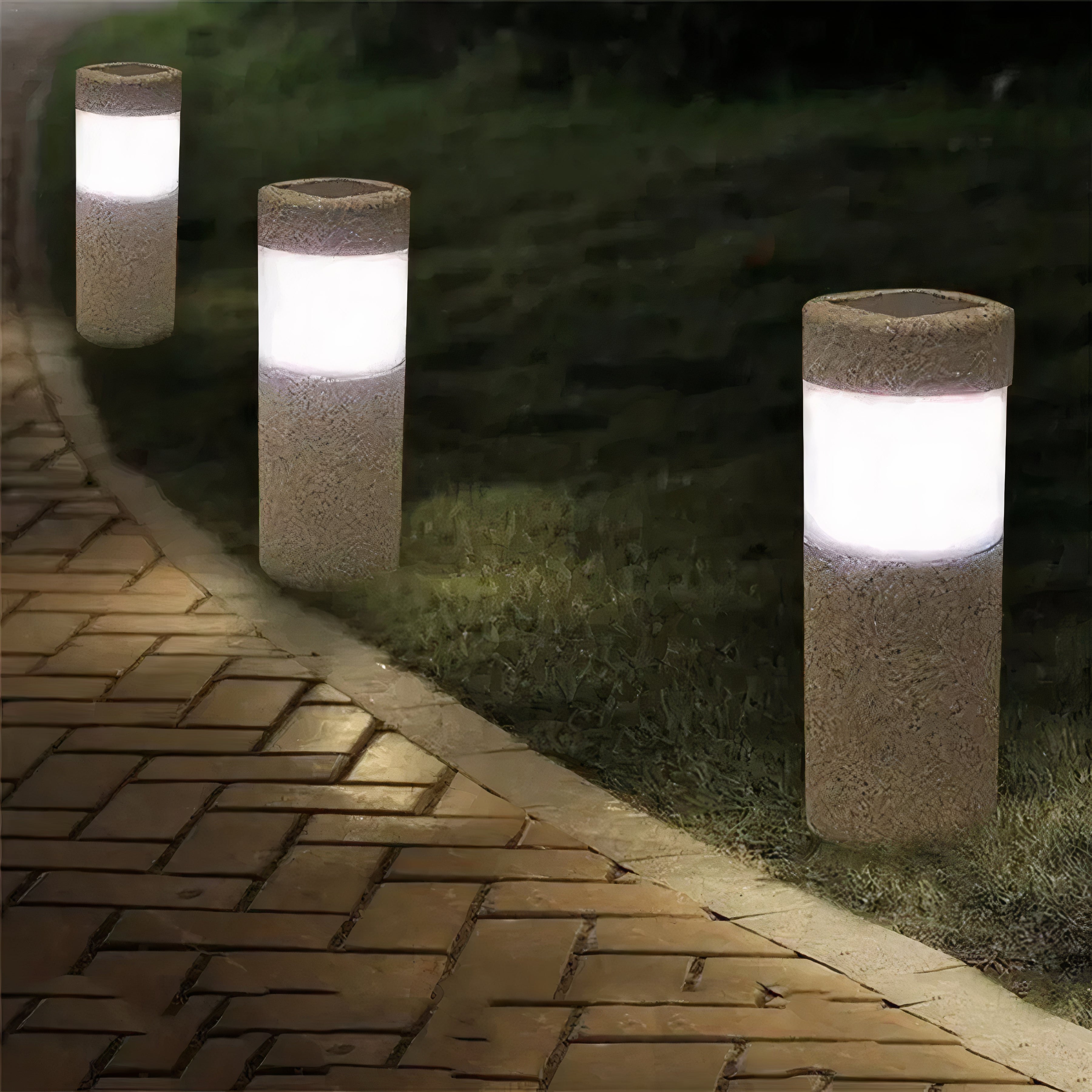 SolarStele | Solar-Gartensäule mit LED-Licht