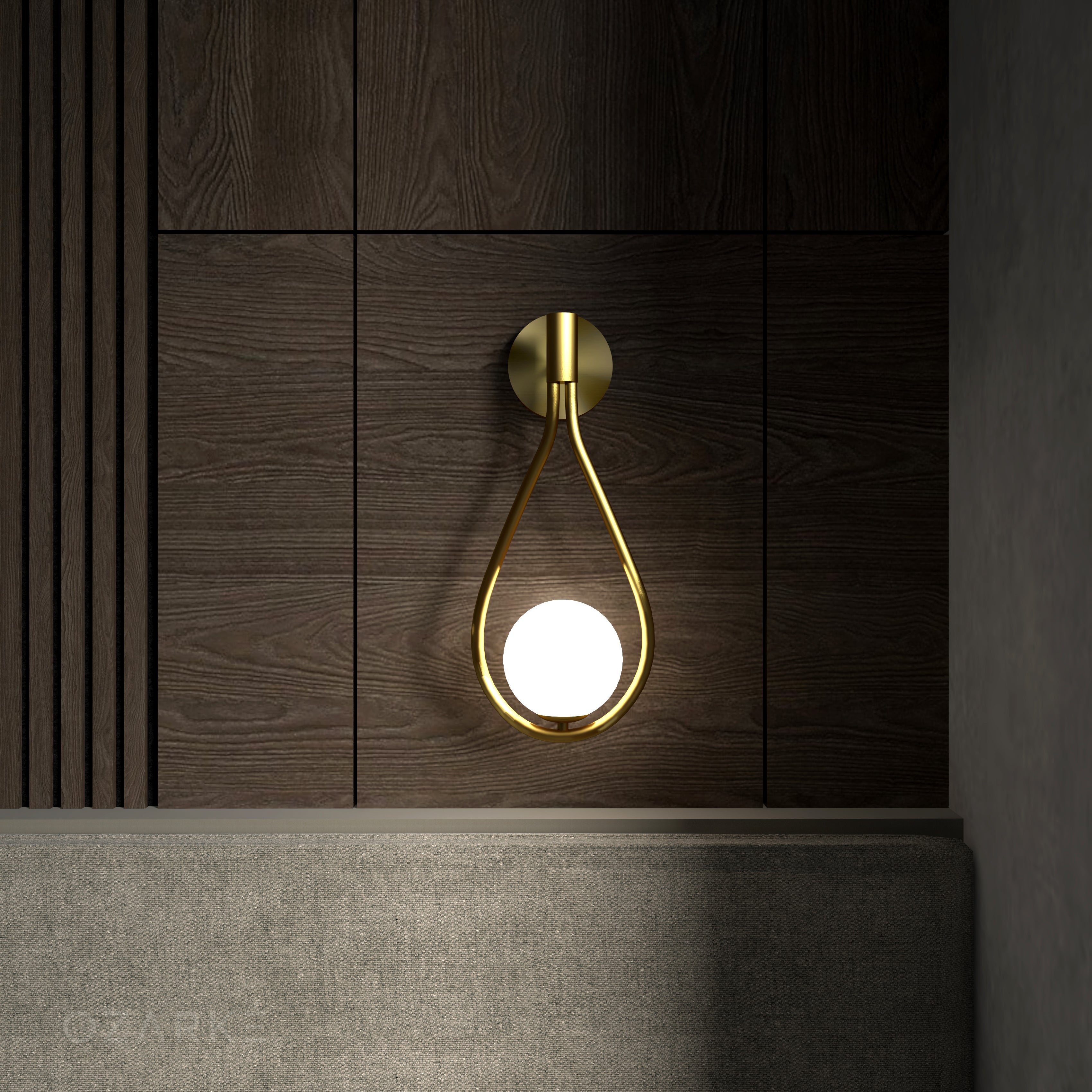 Aureo Drop | Elegante LED-Wandleuchte im Tropfen-Design