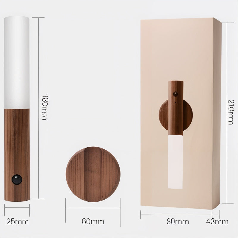 NoxWood | LED-Nachtlicht mit Bewegungssensor