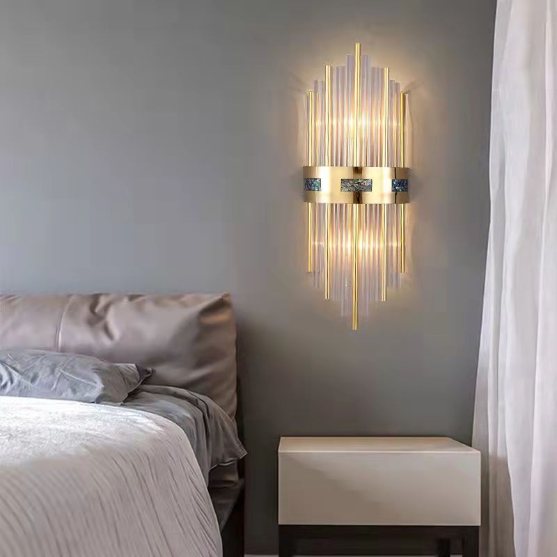 AurumCristal | LED-Wandleuchte mit Kristalldesign in Gold
