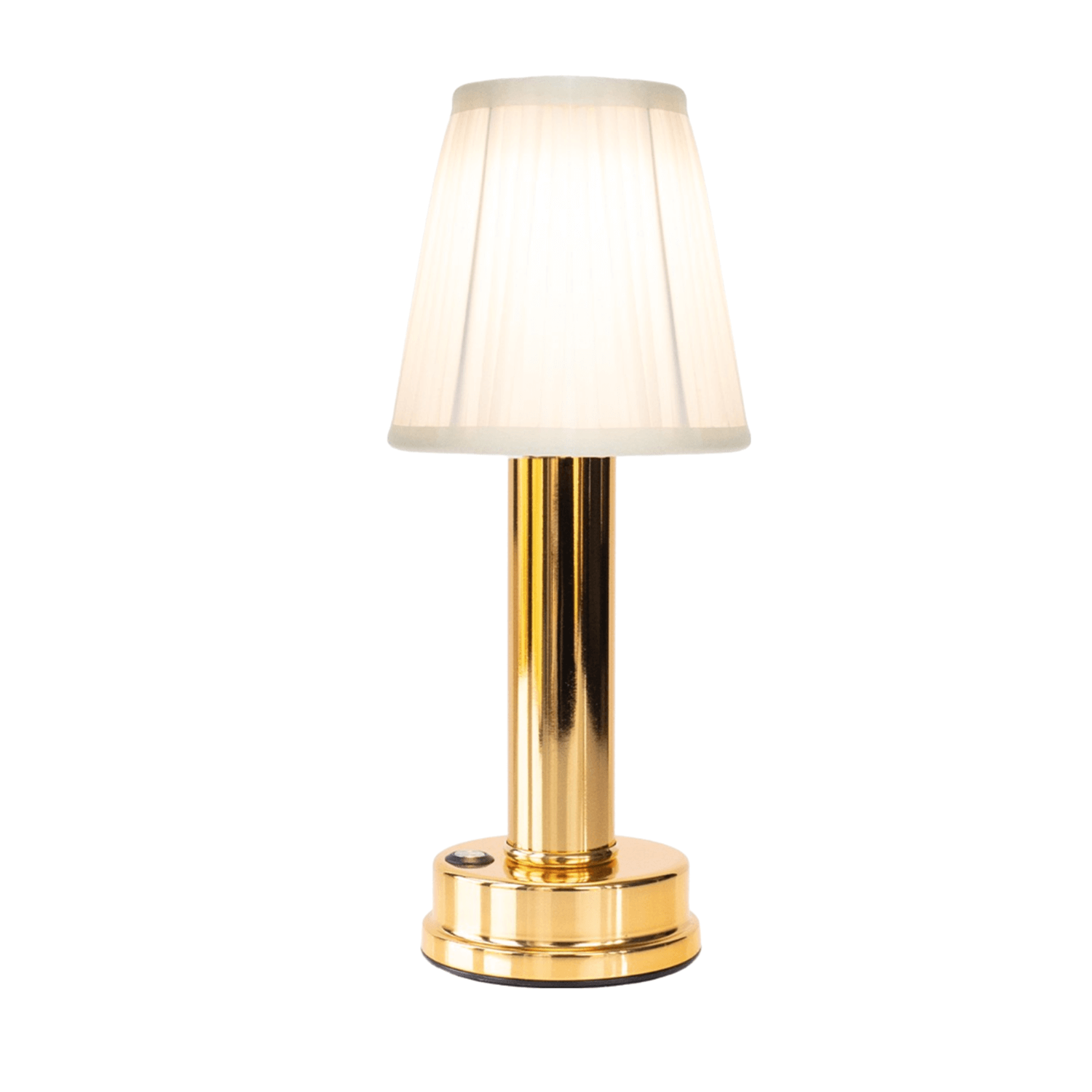 VelloGlow | Kabellose LED-Tischlampe mit Stoffschirm