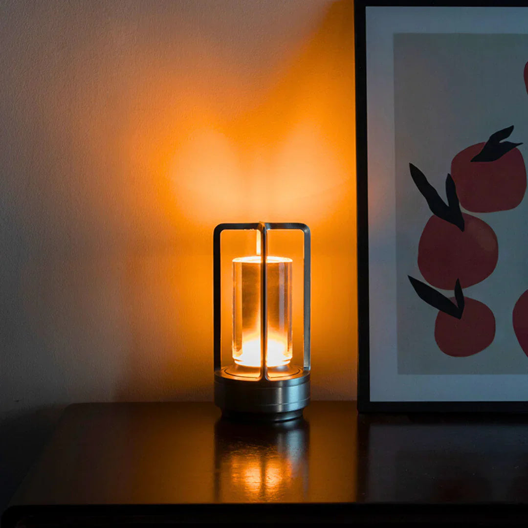 NordiCielo | Dimmbare Kristallglas-Tischlampe